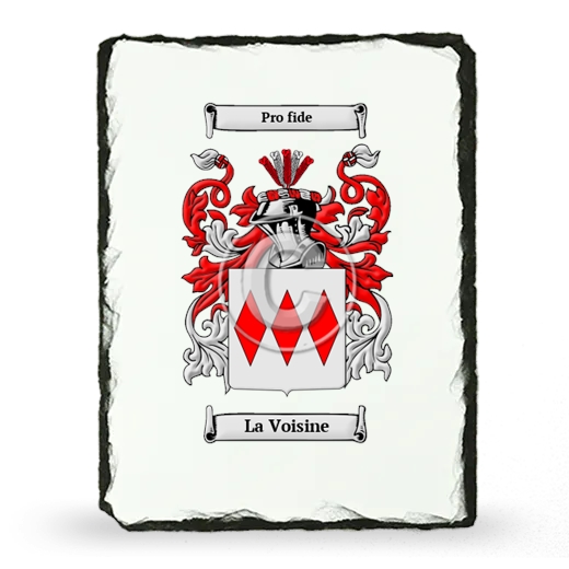 La Voisine Coat of Arms Slate